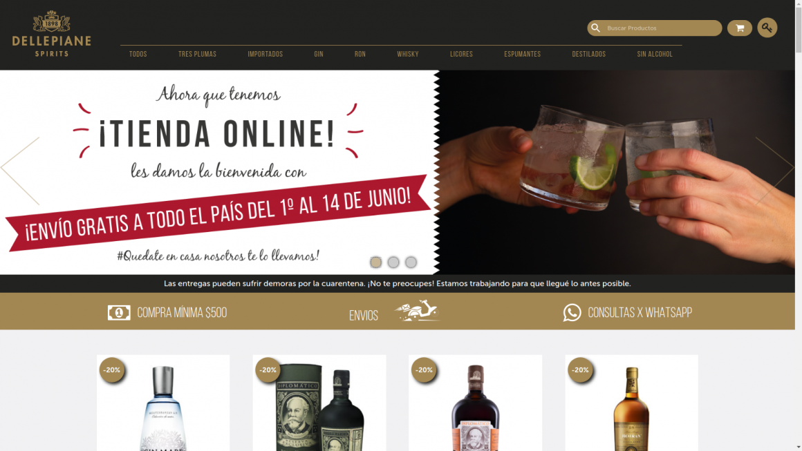 Dellepiane Spirits lanza su tienda online